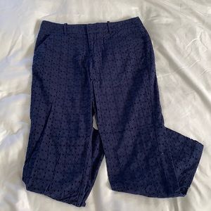 Merona Navy eyelet, ankle pants